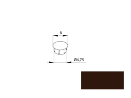 Накладка ПВХ ZP5-08 темно-коричневая